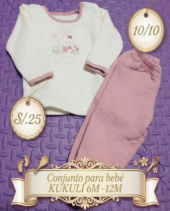 Conjunto para bebé KUKULÍ de 6 a 12 meses